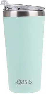 [Oasis] Stainless Steel Double Wall Insulated 'Travel Mug' 480Ml - Mint