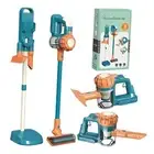 3-in-1 Kids Vacuum That Really Works, Toddler Toy Vacuum Cleaning Set 630Blue