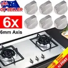 6pcs Gas Stove Knobs Home Kitchen Cooker Oven Cooktop Metal Switch Control NEW