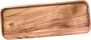 SOLUSTRE Rustic Style Serving Tray Rectangular Fruit Snack Holder Multi Use Kitchen Plate for Parties Picnics and Home Decor