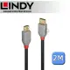 LINDY 林帝 ANTHRA USB 2.0 Type-C/公 to Micro-B/公 傳輸線 2m (36892)