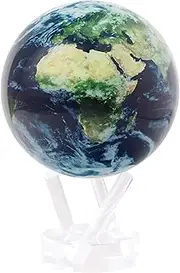 MOVA Globe Earth with Clouds 6" with Base, Solar Powered Rotating Globe No Need of Battery or Chord, Unique Gift and Decoration