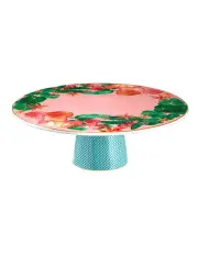 [Maxwell & Williams] Teas & C's Tropicana Footed Cake Stand 28cm Gift Boxed in Pink