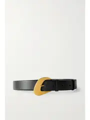 [The Row] The Row - Effi Leather Belt - Black - M M Black