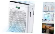 Air Purifiers for Home Large Room Up to 2200 Sq Ft, H13 Hepa Double-Sided White