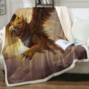 Cool Fantasy Art Griffin Throw Blanket
