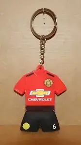 Paul Pogba Manchester United #6 Jersey 3D Keychain Keyring Football Gift NEW