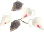 PENIKOKO 5Pcs Cat Plush Mouse Interactive Teaser for Cats and Kittens Random Color Playthings to Stimulate Natural Instincts and Enhance Bonding Adorable Design for Indoor Fun Random Color
