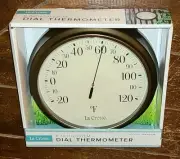 La CROSSE 8" Indoor/Outdoor Dial Thermometer #104-108-TBP