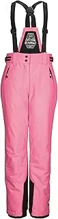 [killtec] Ksw 213 Grls Ski Pnts Girls' Ski Trousers with Removable Bib, Edge Protection and Snow Guard