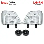 For Isuzu D-Max Dmax Spark Cab V-Cross 2003 06 Pair Front Head Lamp Light