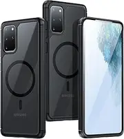 [Guizzcg] Samsung Galaxy S20 Plus Case, [Mag-Safe Compatible], Translucent Matte Shockproof Matte Touch Case, Screen Protection, Lens Protection, Anti-Slip, Anti-Fingerprint, Full Protection, Matte