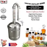 50L PREMIUM BATCH ALCOHOL DISTILLER HOME BREW MOONSHINE COPPER PLATE WHISKEY
