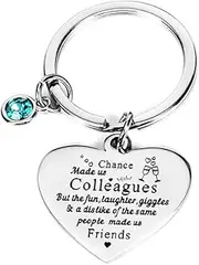 [YALLNASL] Going Away Appreciation Gifts for Coworkers Colleagues Chance Made Us Colleagues Keychain for Coworker Co-worker Leaving Farewell Gifts for Colleague Goodbye Thank You Gifts