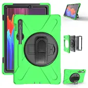 Catzon OnePiece Tablet Case Anti-Fall Protection With Pencil Holder For Samsung Galaxy Tab S7/S7 Plus 2020-Green
