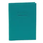 Pierre Cardin Leather Passport Holder/Cover Protected RFID Wallet Turquoise