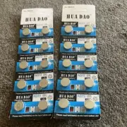 Hua Dao Alkaline Watch Button Battery ~2 packs~AG13~ LR44~1.5V
