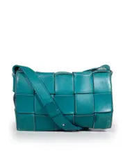 Green Leather Cassette Bag