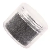 Silicone Micro Links Rings Beads for Hair Extensions 1000pcs Dark Brown 3mm x