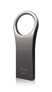 16GB Silicon Power Jewel J80 USB3.0 Flash Drive - Titanium Edition
