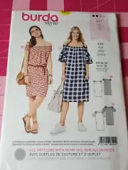 Burda Pattern 6422 Dresses Boho Casual Peasant Sizes 10 12 14 16 18 20 UNCUT