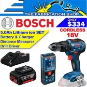 Bosch Cordless GSB 18V-55 Hammer Drill + Laser Measurer +Battery +Charger GLM400