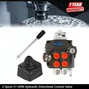 2 Spool 21 GPM Hydraulic Directional Control Valve For Tractor Loader w/Joystick