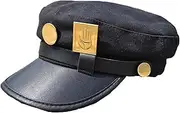 [TOZLU] Anime Jotaro Kujo Cap Cosplay Hat Props Baseball Peaked Cap Black, Black, One Size