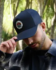 [Rip Curl] Rip Curl Men's Custom Sunsets Desto Trucker Cap in Black One Size Black