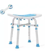 Health Line Massage Products Heavy Duty Shower Stool 550lb Bath Seat Chair, Seat