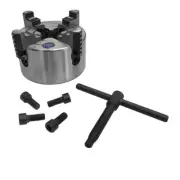 4 Jaw Independent Ground Hardened 4 Inch Lathe Chuck Lathing Plain Back