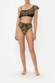 ONE SHOULDER FRILL BRA SHADOWS OF ARMADA
