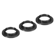 E14 Light Socket Rings, 3pcs Lamp Shade Holder Adapter Ring, Black
