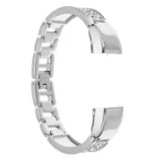 Metal Watch Band Stainless Steel Straps For Fitbit Alta/HR Smart Watch SILVER COLOR