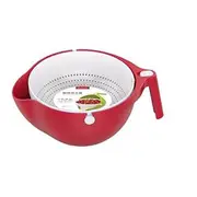 Washing Baskets Double Drain Basket Bowl Rice Washing Sink Strainer Noodles Vegetables Fruit Kitchen Storage Organization