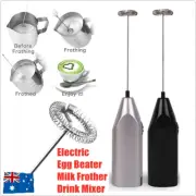 Electric Kitchen Mini Foamer Milk Frother Egg Beater Stirrer Whisk Mixer Tool D7