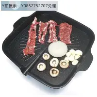 在飛比找Yahoo!奇摩拍賣優惠-下殺-韓國烤盤韓國QUEEN SENSE方形不沾烤肉盤卡式爐