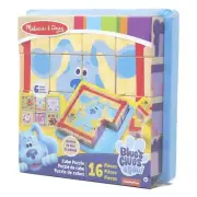 Melissa & Doug Blue's Clues & You! 16-Piece Wooden Cube Puzzle, BRAND NEW