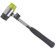 16-OZ 12" Long Double Face Mallet With Rugged Tubular Steel Handle Soft Hammer