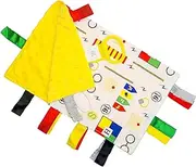 Educational Learning Lovey Ribbon Tag Security Blankets (Wizard)