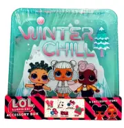 Girl's Lol Surprise Acessory Box, Winter Chill, 6 Items New Green Ink Hat Glove