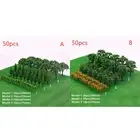 50PCS Trees Model Train/ Railroad Wargame Diorama Scenery/ Landscape Scale DIY