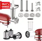 Meat Grinder & Slicer Shredder Attachments for KitchenAid Stand Mixer
