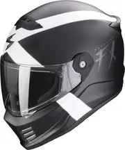 Scorpion Covert FX Gallus, full face helmet , color: Matt Black/White , size: M