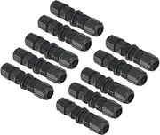 uxcell Waterproof RJ45 Coupler, Dual Head Shielded Female to Female IP67 Ethernet Outdoor LAN Cable Connector for Cat5e/Cat5, Pack of 10