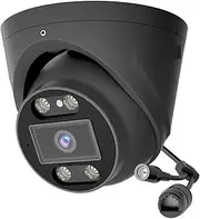 5MP POE Security Camera Infrared Night Vision Outdoor Dome Cam Smart AI Human/Car/Pet Detection Surveillance Cameras(5MP -b)