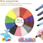 3D Printer Pen Filament Refills PLA 1.75mm X12 Color Rubber Printing Filament