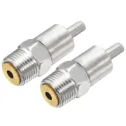 Pig Nipple Waterer Poultry Drinker Feeder 1/2"PT Stainless Steel Copper Hat 2pcs