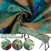 Chinese Zither Guzheng Cover Pendant Velvet Dustproof Landscape Painting Printed