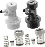 CRILSTYLEO Stainless Steel Barrel Valve Keg Tap Keg Couplers for Beer Accessories 2 Pack